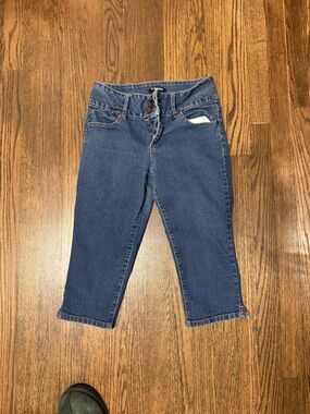 d. jeans Dark Blue Straight-Leg Women’s Jean capris